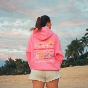 P1nk P@lm Puff hoodie y